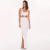 Sexy Hollow Sleeveless Maxi Dress
