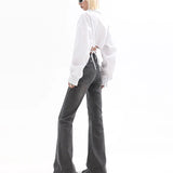 Retro High Waist Flare Sweatpants Streetwear Jeans
