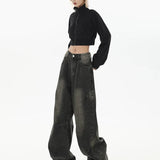 Harajuku Wide Leg Y2K Streetwear Jeans