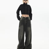 Harajuku Wide Leg Y2K Streetwear Jeans