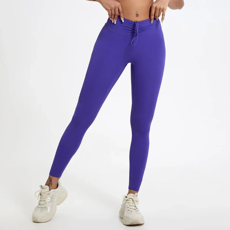 Waist Push Up Booty Running Fitness Workout Tights Yoga Clothing Female Sports Leggings