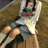 Waist Vintage Y2K Denim Loose Wide Legs 2025 Summer Casual Streetwear Shorts