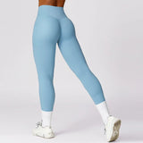Waist Workout Breathable Running Tights Women Push Up Gym Train Sports Leggings