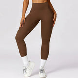 Waist Workout Breathable Running Tights Women Push Up Gym Train Sports Leggings