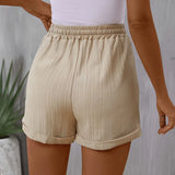 High Waisted Wide Leg Pants Simple Women Elegant Casual Comfortable Office Lady Streetwear Spring Summer Short
