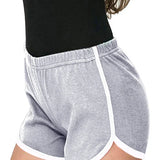 Blend Summer Contrast Elastic Patchwork Casual Beach Party Side Short