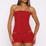 Tell Me A Secret Mini Shorts Red