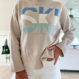 Retro Cashmere Turtleneck Ski Sweater