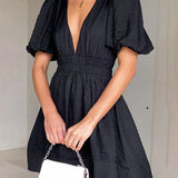 Erin Mini Dress - Black