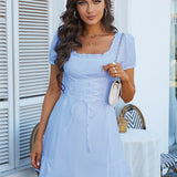 Bow Cute White Party Birthday Festival Dress