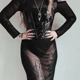 Gothic PU Leather Bustier Spaghetti Strap Grunge Punk Vintage Clubwear Sleeveless Crop Top