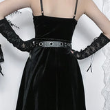 Velvet A-Hem Spaghetti Strap Punk V Neck Sleeveless Draped Bodycon Goth Vintage Mini Cami Dress