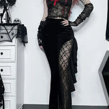 Wide Leg Gothic Halloween Pants