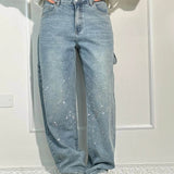 Balloon Carpenter Shine Denim Jeans