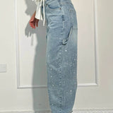 Balloon Carpenter Shine Denim Jeans