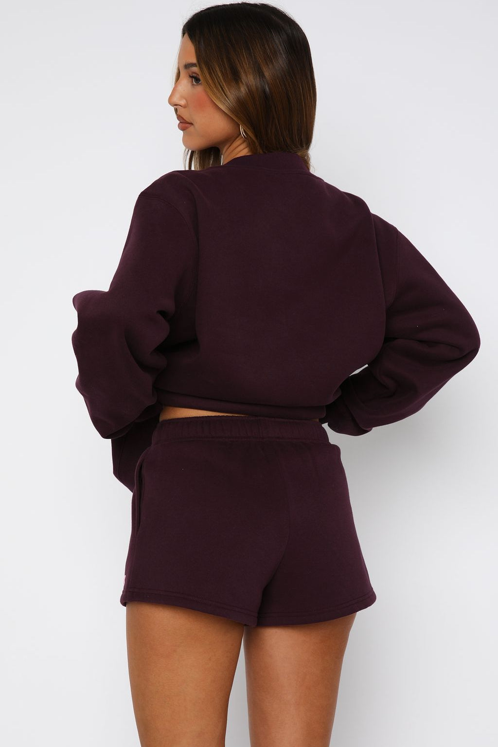 Give It A Try Lounge Shorts Plum