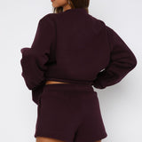 Give It A Try Lounge Shorts Plum