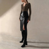 2025 Women Streetwear High Waist Fashion With Pockets Blue Short Jeans Skirt
