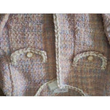 White Tweed Basic Coat