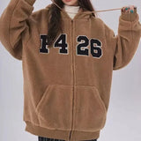 Women Fashion Leather Sleeve Patchwork Letter Print Streetwear Varsity Bomber Jacket Coat