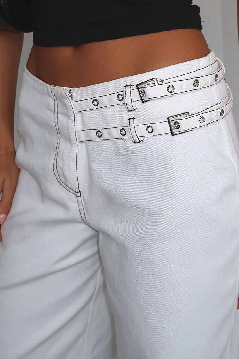 No Second Chances Pants Cream