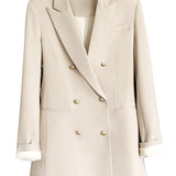 Vintage Long Sleeve Solid Blazer
