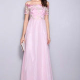 Women's Runway Designer Dresses Sexy Slash Neck Line Embroidery Bodice Patchwork Fashion Prom Long Party Dresses