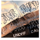 Letter Embroidery Vintage Loose Zipper Hoodies