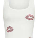 Pepper You In Kisses Tank Top White