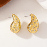 Luxury Brand Crystal Stainless Steel Exquisite Gift Earring