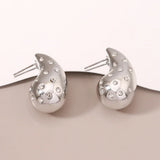 Luxury Brand Crystal Stainless Steel Exquisite Gift Earring