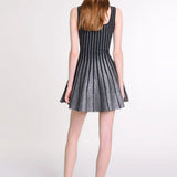 Lattice Knit Mini Dress