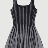 Lattice Knit Mini Dress