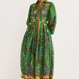 Marcella Balloon Sleeve Animal Maxi Dress