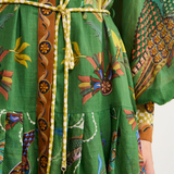 Marcella Balloon Sleeve Animal Maxi Dress