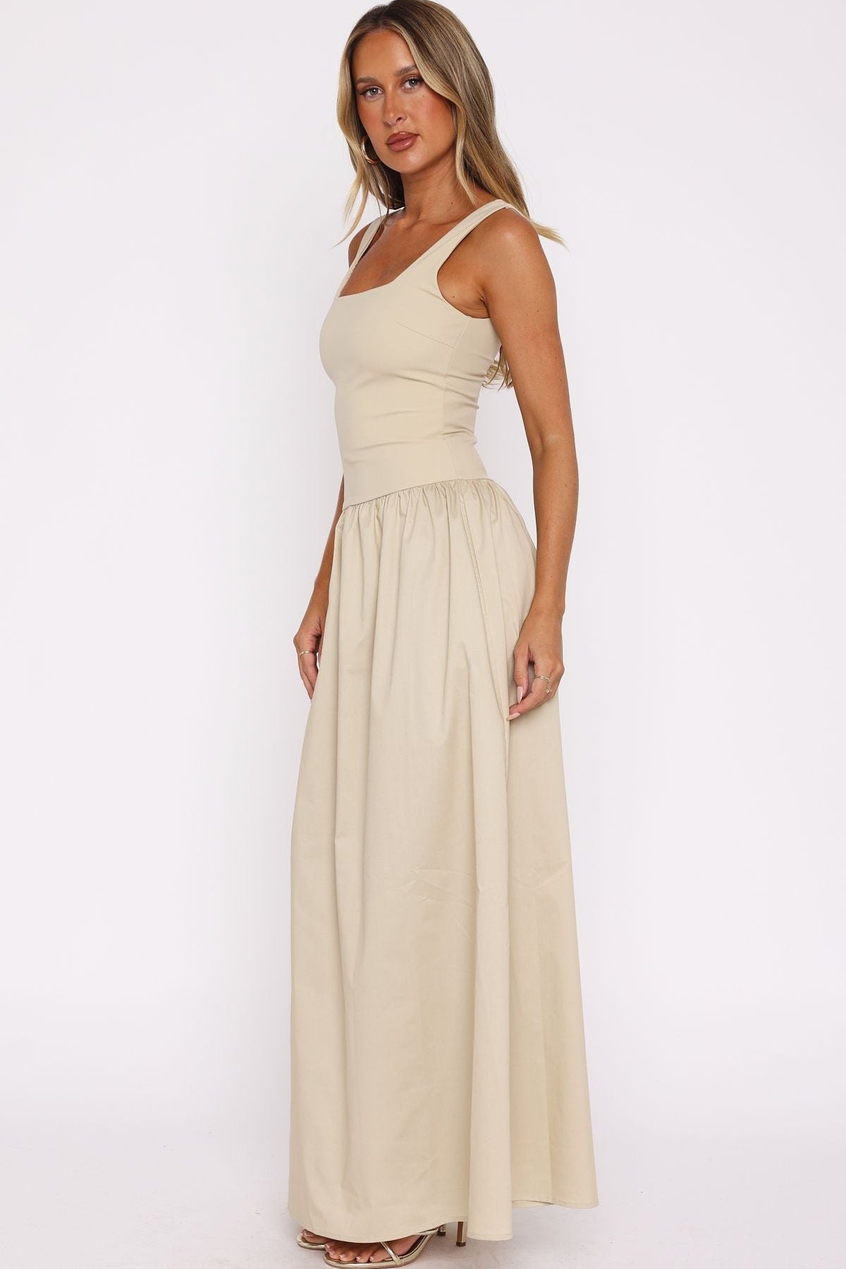 Summer Delight Maxi Dress Stone