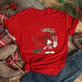 Mickey Freinds Christmas Party Printed T-shirts