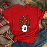 Mickey Freinds Christmas Party Printed T-shirts