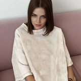 Loose Summer Old Casual Washed Minimalist Short Sleeve Cotton Women's T-shirt