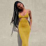 Sexy Party Dress Backless Sheath Slim Elegant Dress