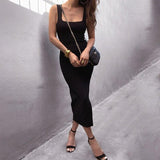 Sexy Sleeveless Backless High Split Long Party Dress