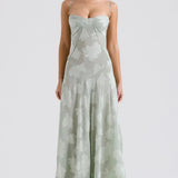 Backless Loose A-line Club Party Floral Dress