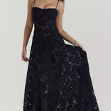 Backless Loose A-line Club Party Floral Dress