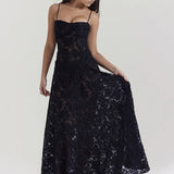 Backless Loose A-line Club Party Floral Dress