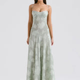 Backless Loose A-line Club Party Floral Dress