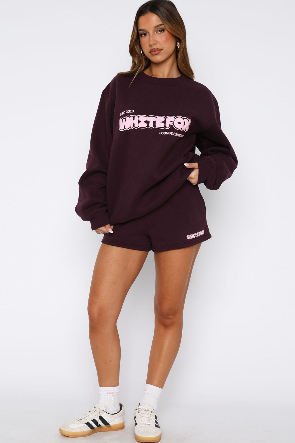 Give It A Try Lounge Shorts Plum