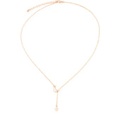 Fashion Moon Star Gold Alloy Charm Women Party Necklake