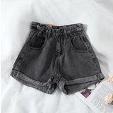 Casual Loose Ladies Fashion Elastic Waist Wide Leg Shorts