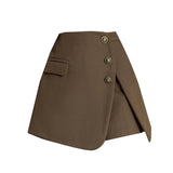 New Autumn Winter Woolen Korean Chic High Waist Shorts Women 2025 Shorts