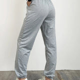 New Gray Women Sweatpants Baggy  Autumn Oversize Winter Joggers Casual Bottom